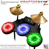 Tie Dye Colors Skin by WraptorSkinz fits Guitar Hero 4 World Tour Drum Set for Nintendo Wii, XBOX 36