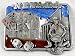Nevada State 3-D Enamel Pewter Belt Buckle