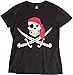 Jolly Roger Pirate Flag | Skull & Crossbones Buccaneer Costume Ladies' T-shirt