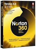 Norton 360 version 4.0 + 2 go d'espace en ligne (1 poste/ 1 an)