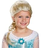 Disguise Disney's Frozen Elsa Child Wig Girls Costume, One Size Child