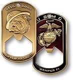 U.S. Marine Corps Dog Tag Bottle Opener