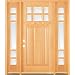 Classic Estate Doors CB73306-12SL-CB-UF-RH 12-Inch Six Light Door with Sidelights, Right Hand Swing, Unfinished Fir