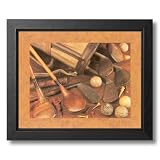 Vintage Old Wood Golf Club Memorabilia Photo Picture Framed Art Print