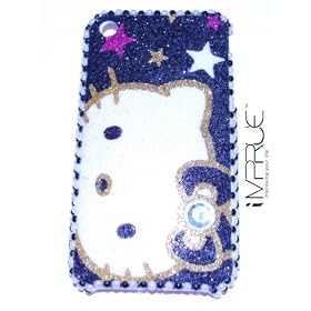 Black Hello Kitty iPhone 3G/3GS Case + FREE SCREEN PROTECTOR #37