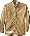Bulwark Flame Resistant 7 oz Cotton/Nylon Excel FR ComforTouch Dress Uniform Shirt with Tailored Sleeve Plackets, Topstitched Cuff