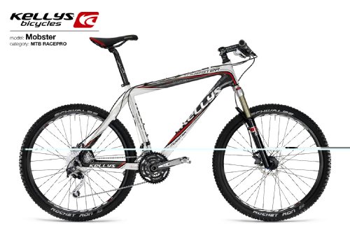 KELLYS Mobster Carbon MTB Fahrrad silber/schwarz 2010