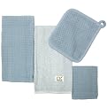 Organic 4 pc. Kitchen Textile Set - Surf