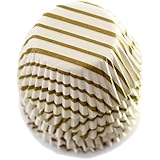 Norpro Gold Swirl Mini Cups, 100-Pack