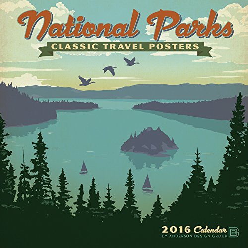National Parks Classic Posters 2016 Wall Calendar