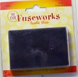 Fuseworks Transparent 90 COE Fusible 2-Inch-by-3-Inch Glass, Violet, 4-Pack