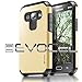 Evocel® Galaxy J1 (2015) Case - Dual Layer Armor Protector Case For Samsung Galaxy J1 (2015) - Retail Packaging, Gold Medal