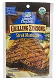 Simply Organic Grilling Seasons, Steak Marinade, 0.7-Ounce Packets (Pack of 12)