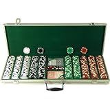 500 Royal Suited Poker Chips - With Aluminum Case (Multicolored) (6H x 24W x 12D)