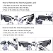 Ewin E12 Polarized Sports Sunglasses, Cycling Glasses with 4 Interchangeable Lenses TR90 Frame Baseball Glasses for Men Women (Black&Black)