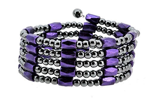 Magnetic Simulated Hematite Beaded Necklace, Wrap Bracelet, Anklet