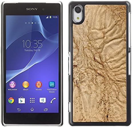 All Phone Most Case / Hard PC Metal piece Shell Slim Cover Protective Case for Sony Xperia Z2 D6502 D6503 D6543 L50t L50u Sand Nature Beach Desert Brown Earth Soil