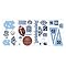 Peel and Stick Appliqué - NCAA North Carolina