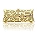 Damara Womens Hardcase Shinny Clutch Evening Bag