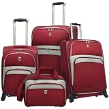 Travelers Choice Luggage Beverly Hills Country Club 4 Piece Expandable Spinner Set