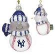 New York Yankees MLB All-Star Light-Up Acrylic Snowman Ornament (3")