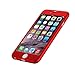 iPhone 6S Plus Case, Pandawell™ 360 Degree All-round Full Body Protection Hard Slim Case with Tempered Glass Screen Protector for Apple iPhone 6 Plus / 6S Plus 5.5 inch (Red)