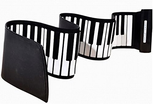 Gleekoo Portable 88 Keys Roll-UP Piano ,Flexible Silicone Material Foldable Music Pianos Keyboard for Travel