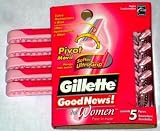 Gillette Good News! For Women Razors, Pack of 5