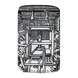 Printing press (woodcut) by German School - Protective Phone Sock - Art247 - Standard Size