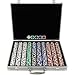 1000 11.5g Hold'em Poker Chip Set with Aluminum Case