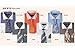 George's Men's 100% Cotton Polka Dot Pattern Dress Shirts in 6 Colors: Black,White,Sky,Brown,Orange,Purple.