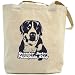 Canvas Tote Bag Beige  Greater Swiss Mountain Dog Graphic / Script  Dog
