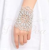 [PikiPea (ピキペア)] ブレスレット Bracelet 思わず「キレイ」と呟きそうな 今までにない新たなトレンド 手首に宝石の レースをまとったような 結婚式やパーティーで大活躍しそうなエレガント ブレスレット