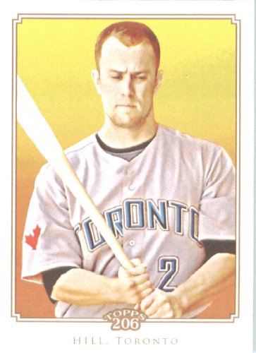 2010 Topps T-206 Baseball Card # 65 Aaron Hill - Toronto Blue Jays - MLB Trading Card in Screw Down Case!