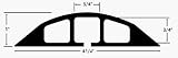 Review Electriduct  / Rubber Duct Wire Cover - 5 Feet - Brown