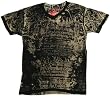 Lumex V-Neck S/S Mens T-shirt in Black by Affliction Clothing