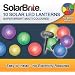 Solar Brite Deluxe Chinese Hanging Lanterns - 10 Multi Coloured Solar LED Super Bright Decorative String, choice of light effect. Ideal for Trees, Gardens, Parties & More... PRE-ASSEMBLED
