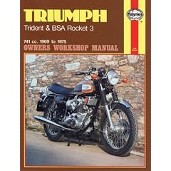Triumph Trident, B.S.A.Rocket 3 Owner's Workshop Manual (Motorcycle Manuals)