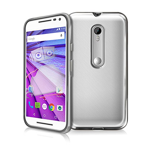 New 2015 Motorola 5" Moto G 3rd Gen 100% Clear Gel Case Skin TPU Cover