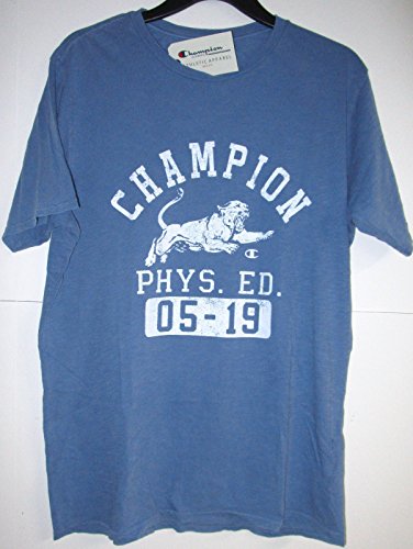 Champion Mens Vintage Tee Shirt Blue