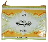 Gas Money Stash Coin Purse Made of Recycled Materials
