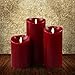 Flameless Real Wax Moving Wick LED Candle for Home/Party/Halloween/Christmas/Wedding Decor with Timer Control Cinnamon Scent 4