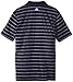 adidas Golf Men's Puremotion 2 Color Stripe Jersey Polo, Navy/White, X-Large