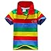 Comemall Baby Boys Summer Cotton Short Sleeve Clothes T-Shirt Striped Polo Shirt
