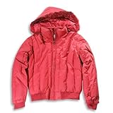 New Way - Womens Verticle Quilt Winter Jacket, Red (Size L)