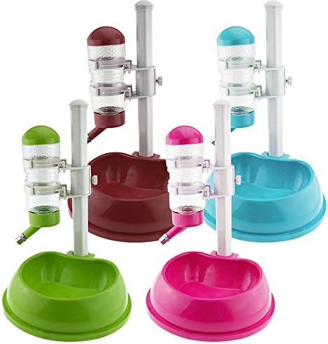 Automatic Cat Dog Pet Water Drinking Dispenser Food Stand Feeder Bowl Bottle Hot no.27