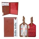 Pretty City London Leather Travel Set - Passport Cover &
Luggage Tag