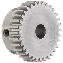 Boston Gear Spur Gear, 14.5 Pressure Angle, Steel, Inch, 20 Pitch