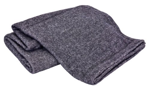 Buy Creswick Luxurious All-Natural Alpaca/Lambswool Overd Blanket, Full/Queen, Herringbone Black