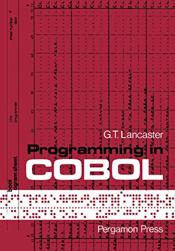 Programming in COBOL: Library of Computer Education
